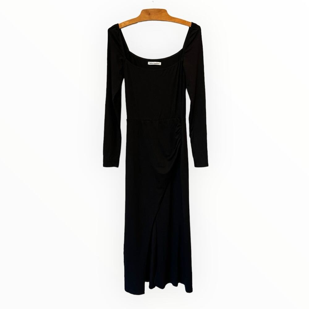 Reformation Dottie Stretch-Jersey Midi Dress Size Small